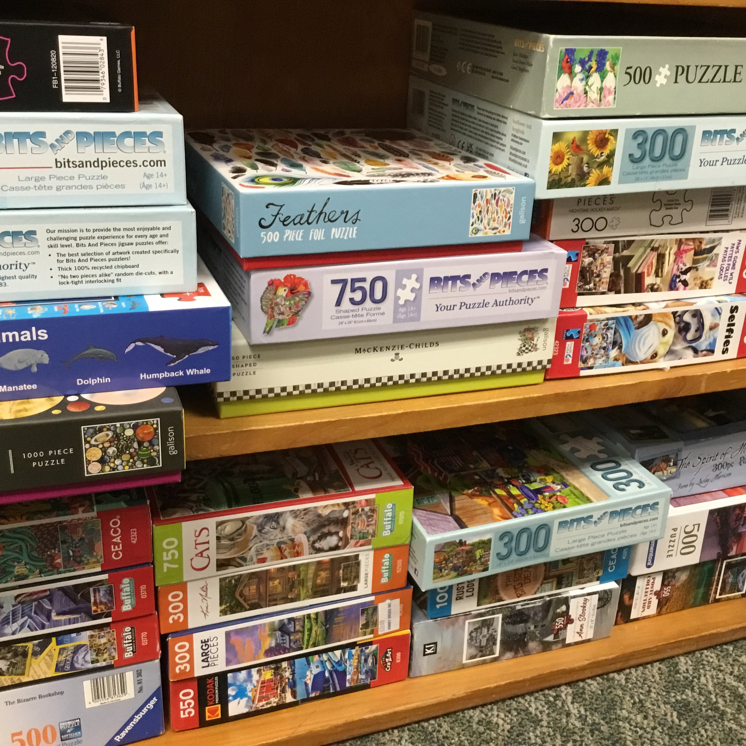 Many Puzzles- ask at the Circulation Desk