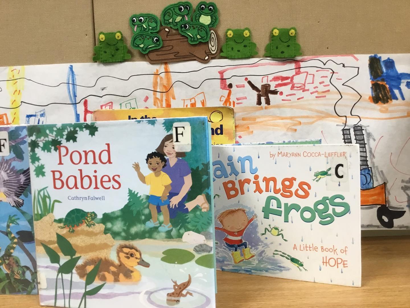 We are all set for our May Saturday Storytime tomorrow morning at 10:00, where we&rsquo;ll enjoy stories, songs, and rhymes about Spring pond life and frogs!