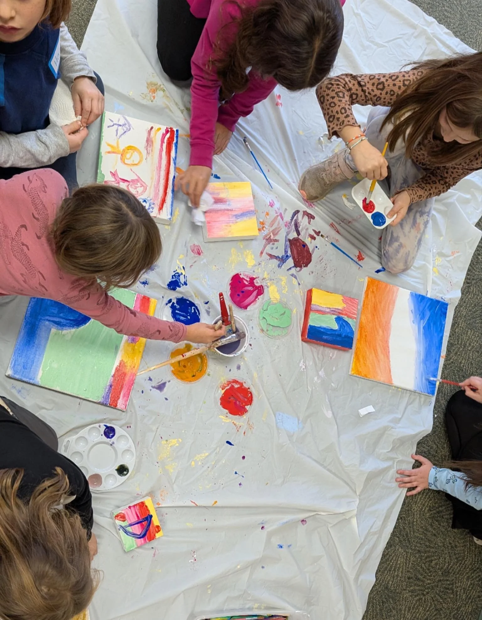 Today we wrapped up our Stillness and Exuberance programming where kids paired meditation with art to get deeper in touch with their emotions.