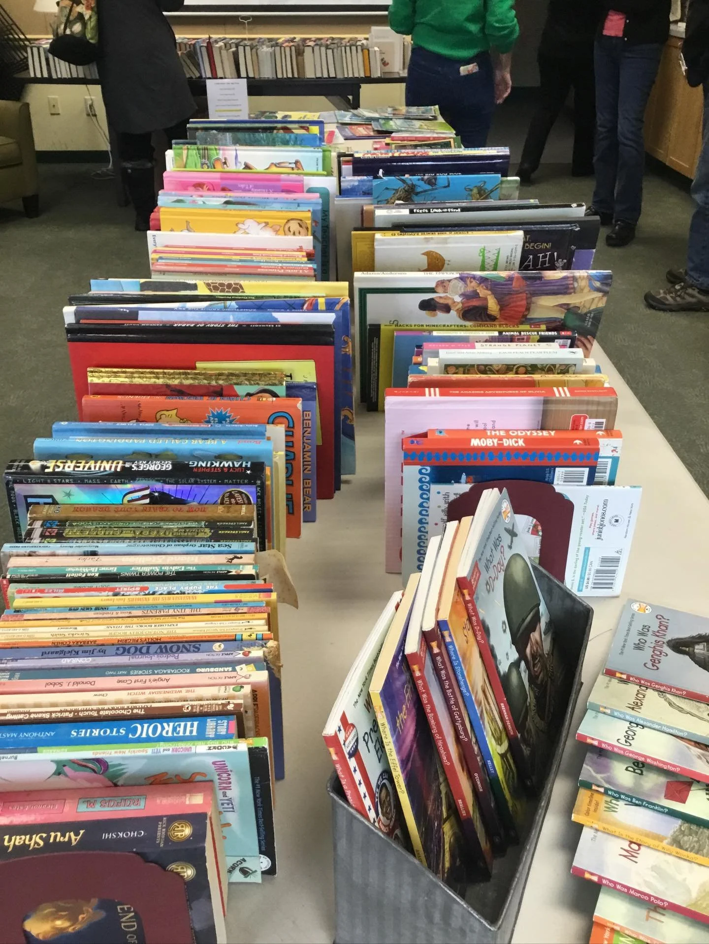 Book sale today!  Come on down and browse a big selection.