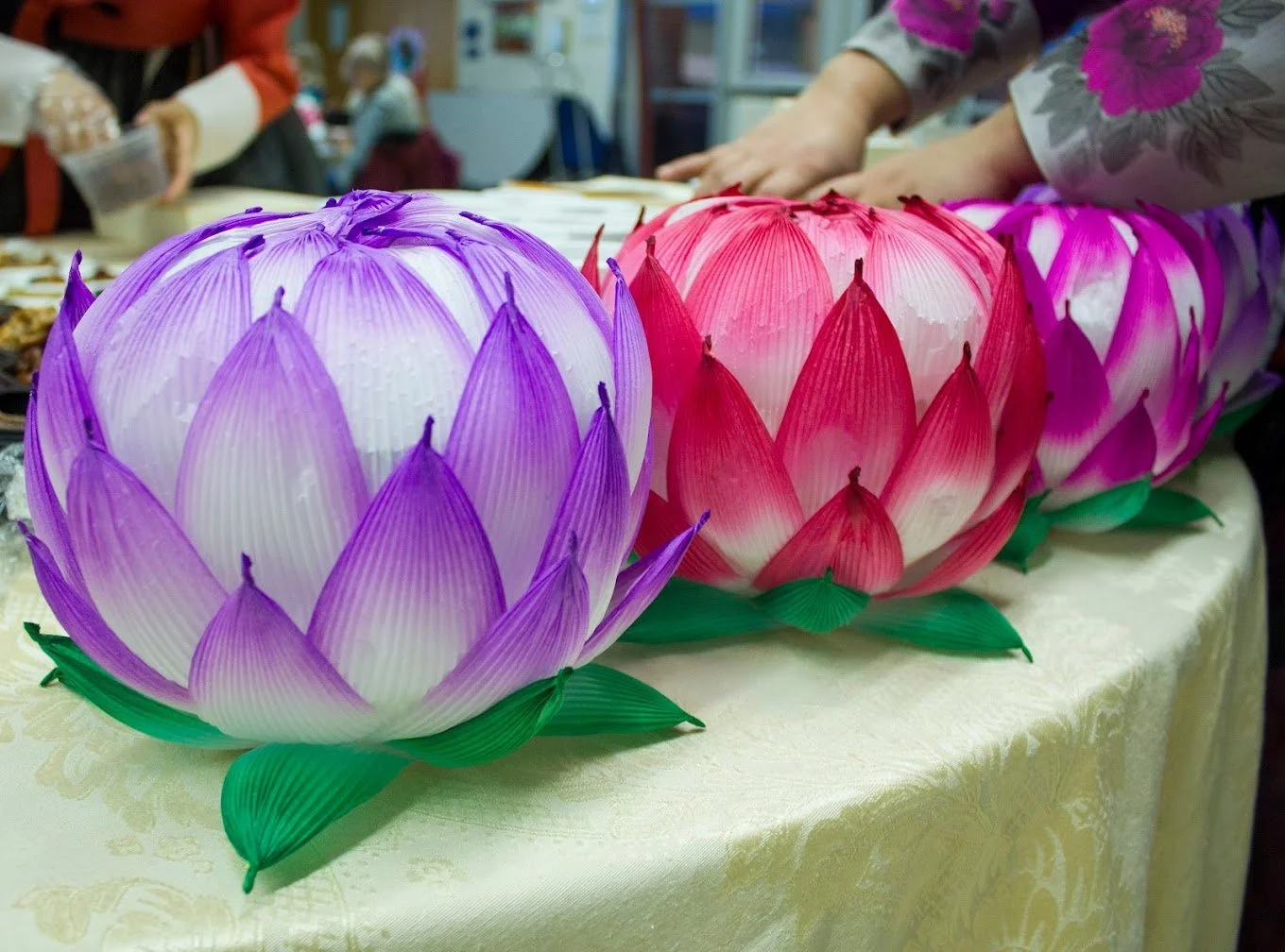 Korean Lotus Flower Lantern Workshop