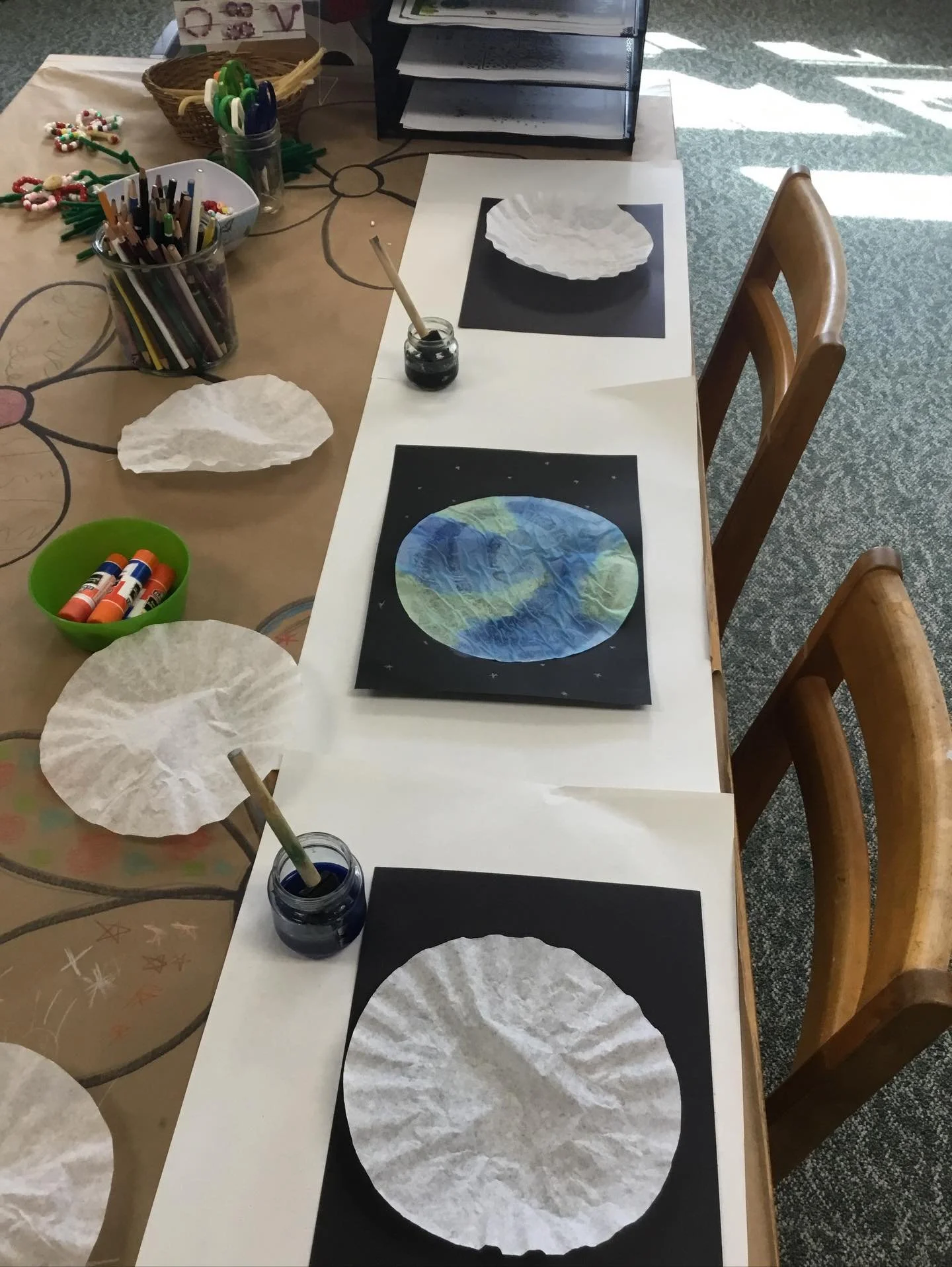 Happy Earth Day! Stop by the library all day for some earth-themed crafts and from 2-4pm to make Wildflower Seed Bombs!