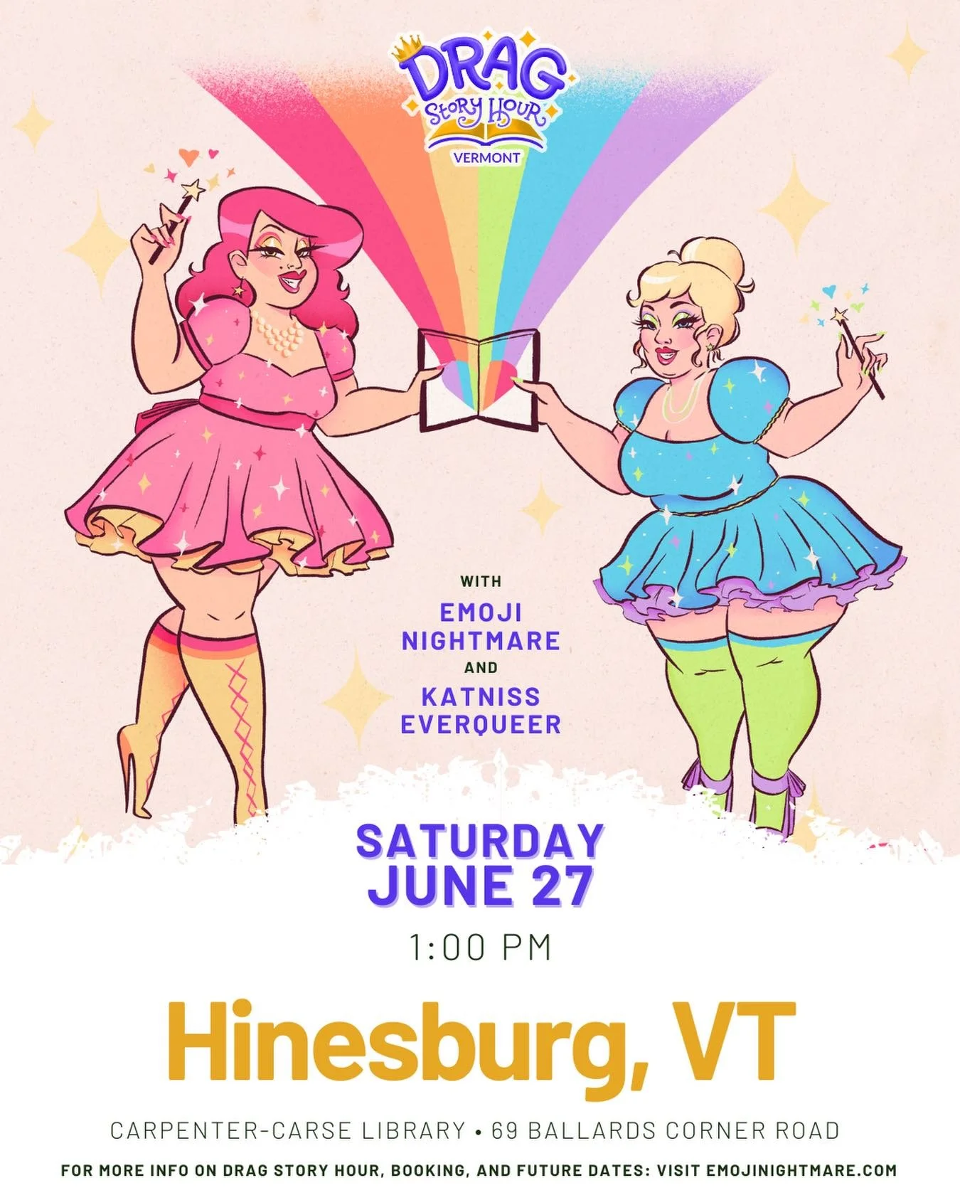 Thankfully, Drag Story Hour is for all ages because we wouldn&rsquo;t want anyone to miss out on this super fun and heartwarming time this weekend! Come by for fun, snacks, books, and community!