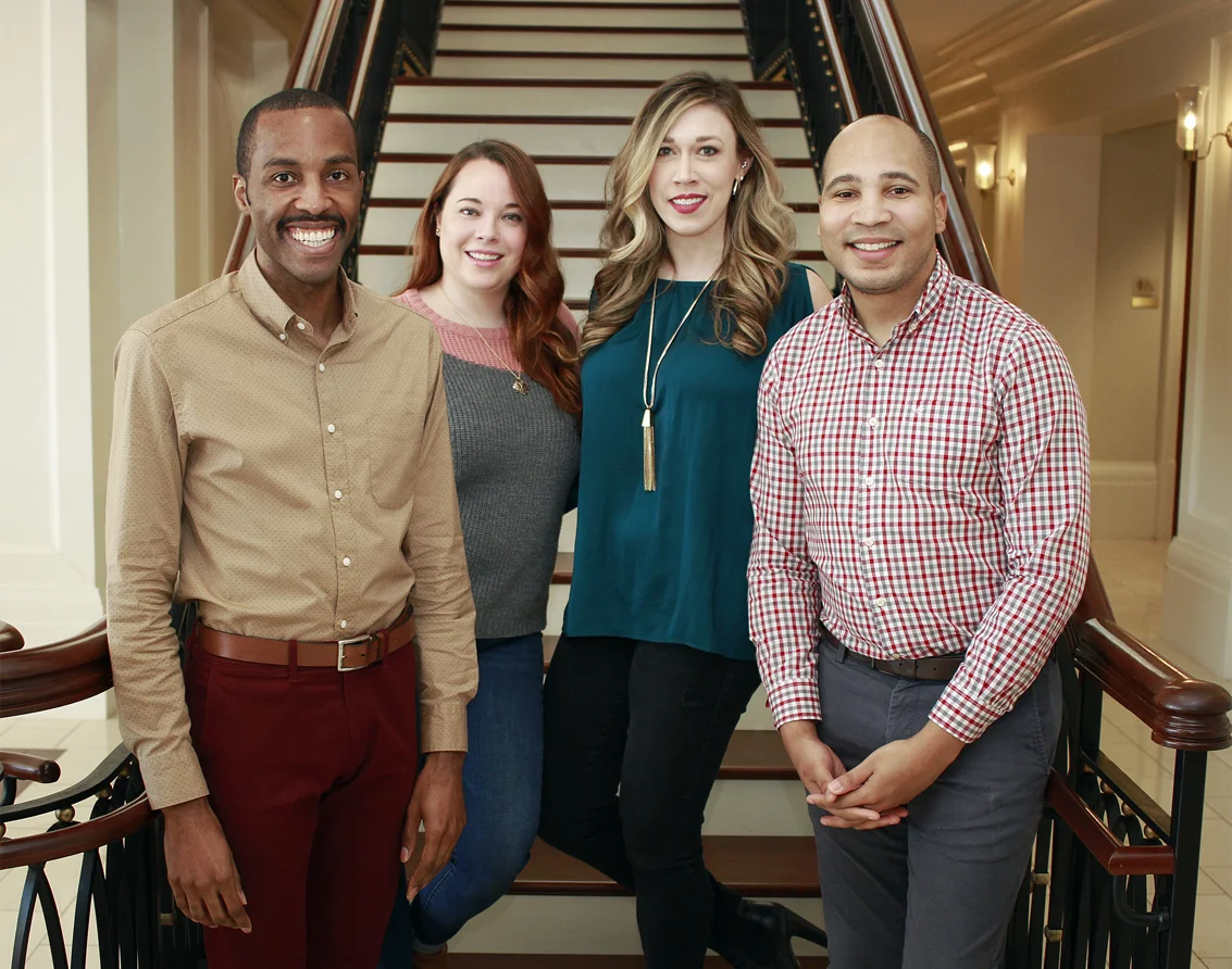 Membership Outreach Committee - (from L - R) Elliott Abnatha, Katie Christof, Laurel Sprague, Malik Brown
