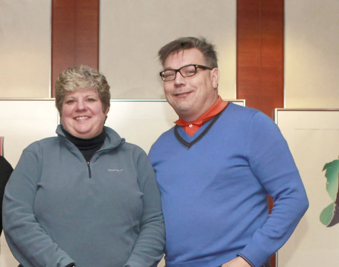 Federal Club Committee - (from L - R) Constance Callahan, George Estelle