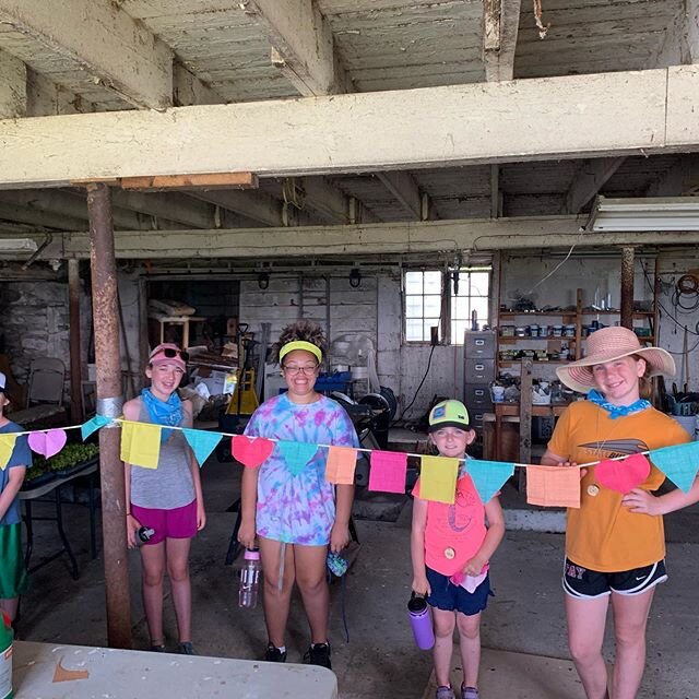 Cuties making flags at CAMP! Yes! It&rsquo;s happening and it is so joyful! Thankful for the young ones who rock my world.