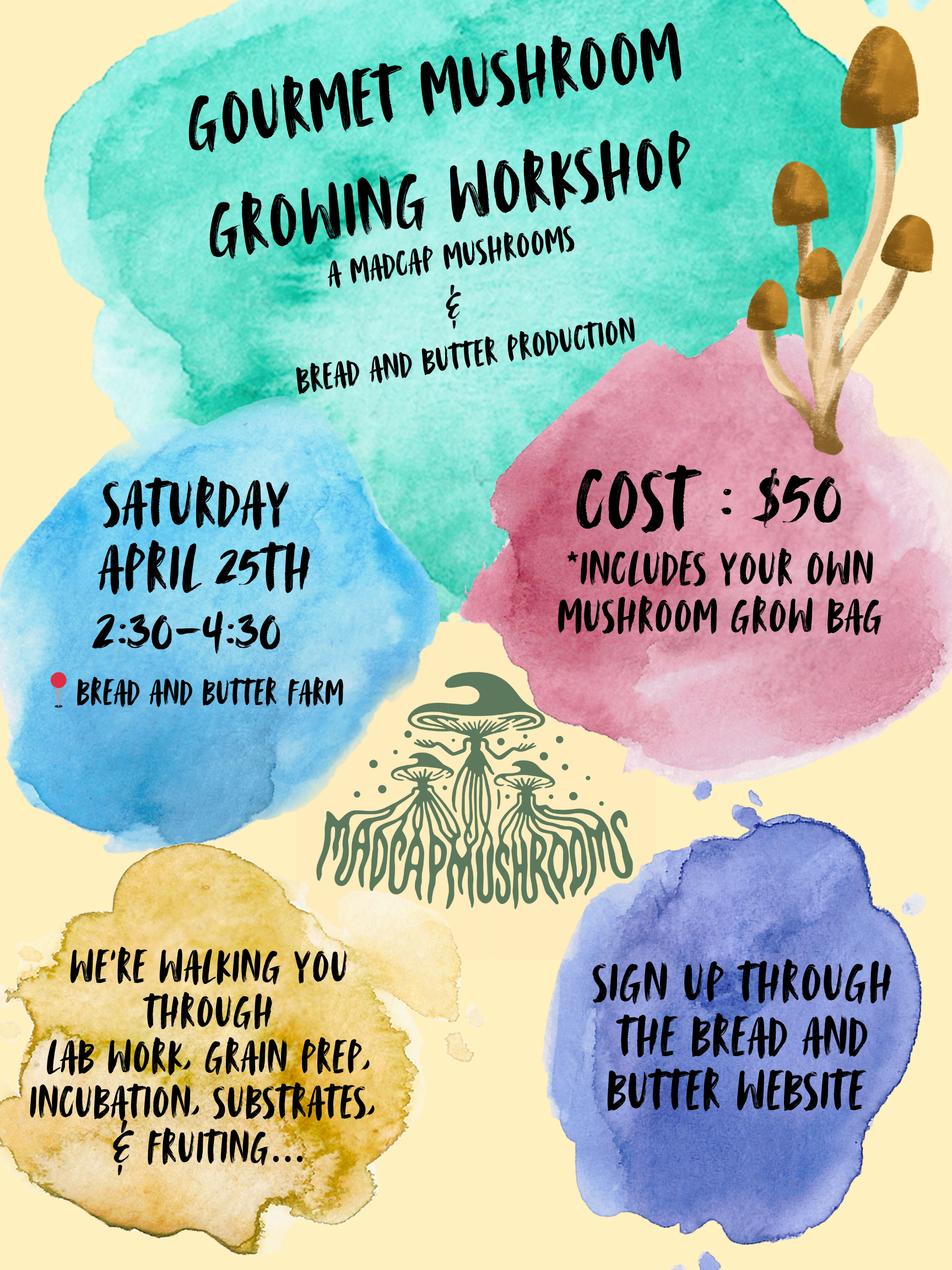 Gourmet Mushroom Growing Workshop