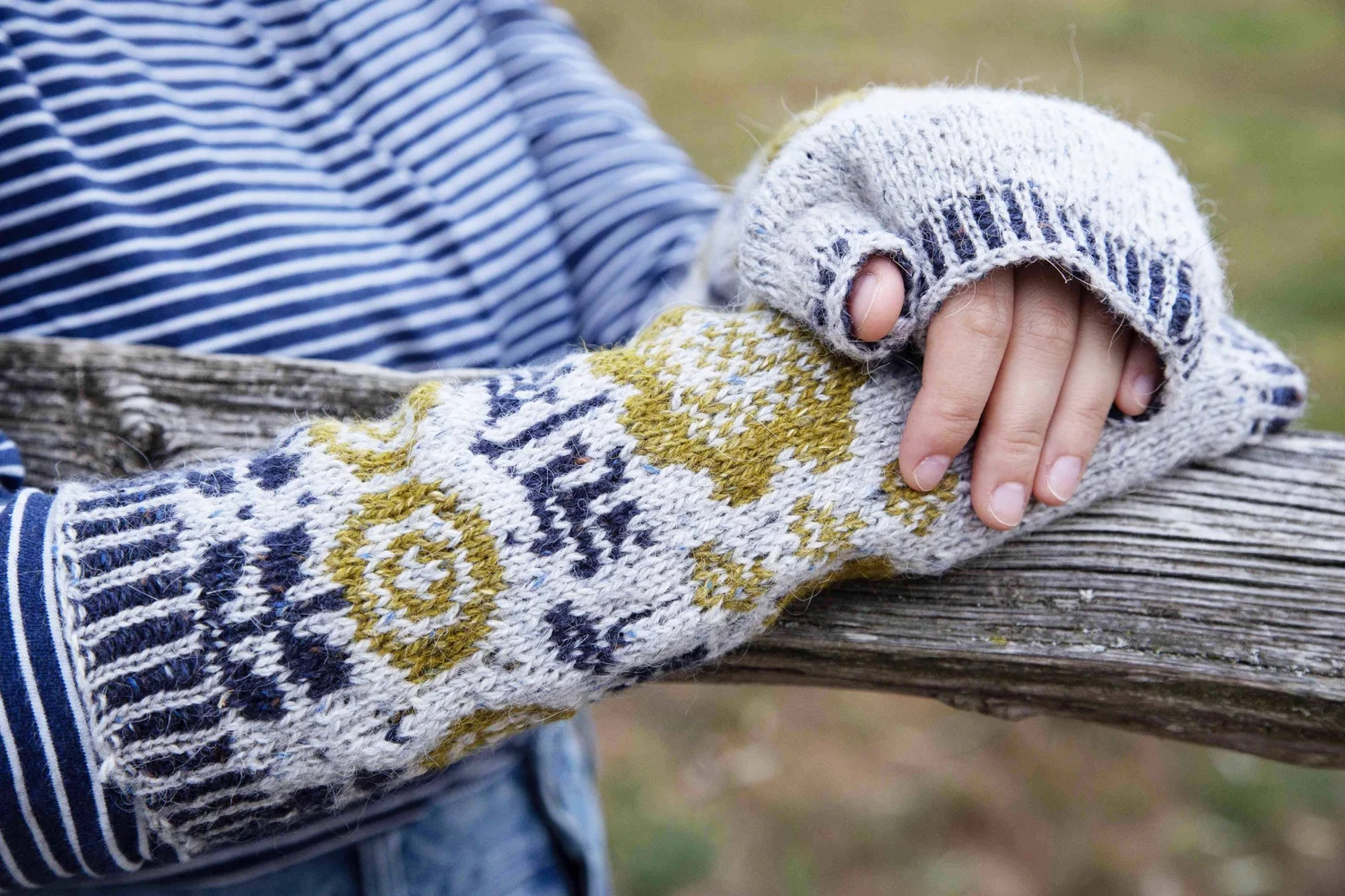 Fair Isle Knit Mittens Pattern Free Knit Fingerless Gloves Fair Isle