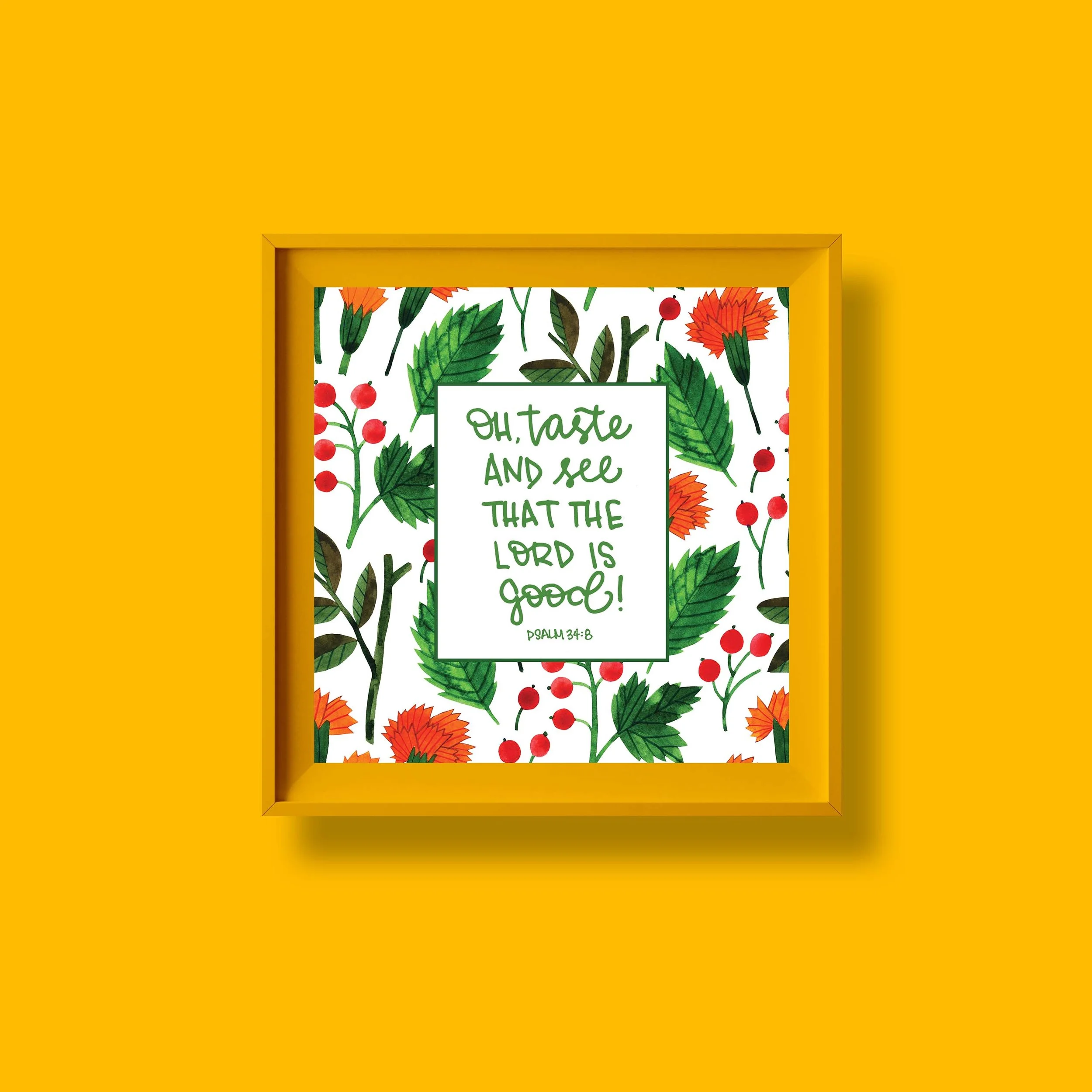 Calligraphy by Binu Thomas, Mockup from mockupfree