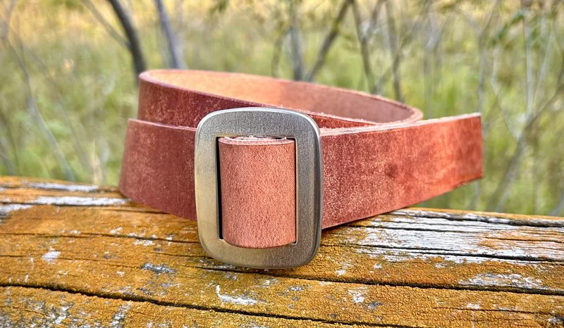 HIDESMAN Belt - Rust/Stainless Steel