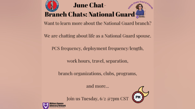 June Chatting w/Traci & Friends-National Guard Branch (Evening Chat)