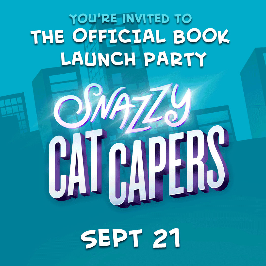 Snazzy Cat Capers book 'process' display is up!