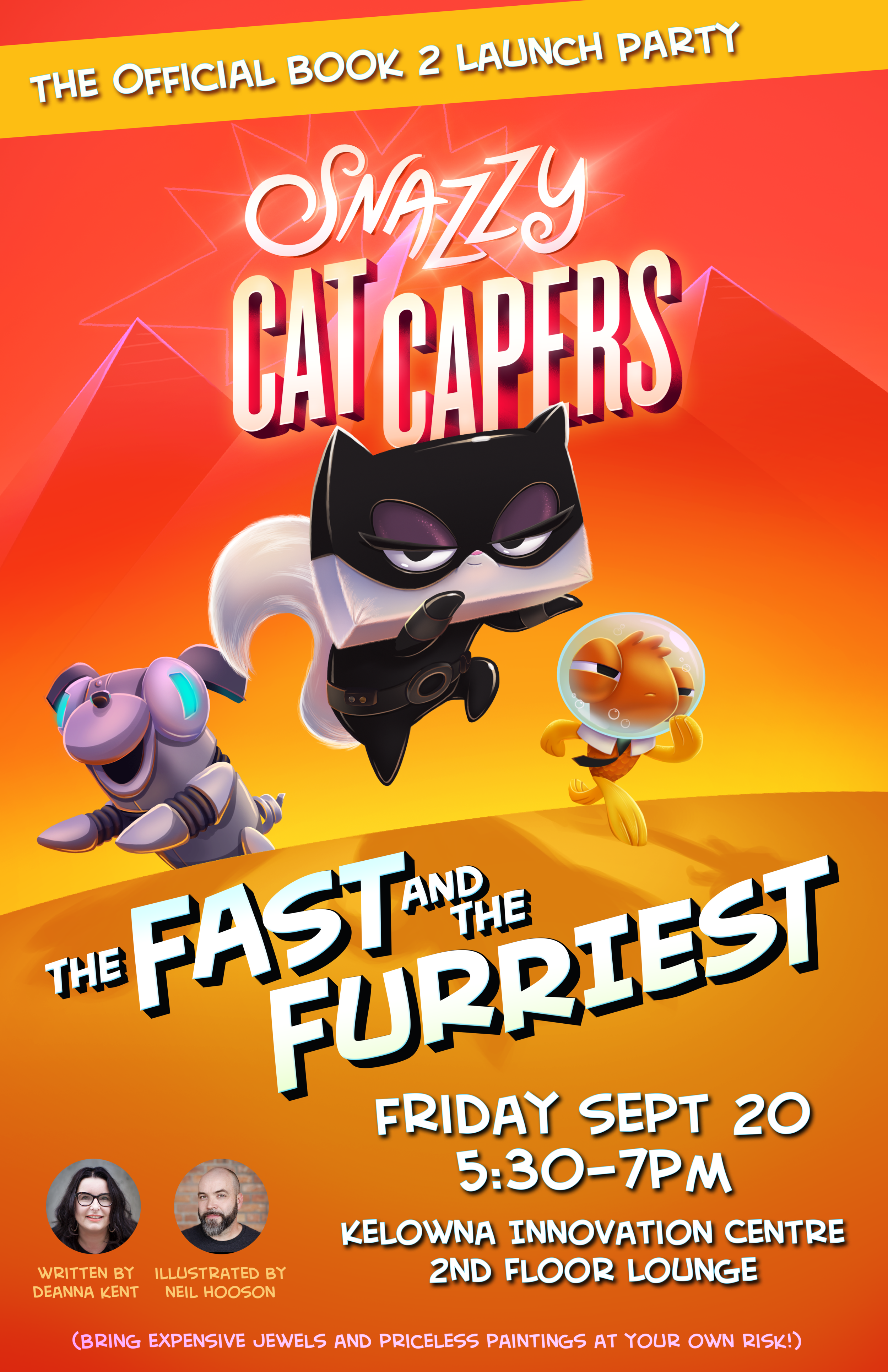You're invited to Snazzy Cat Capers 2 book launch party!