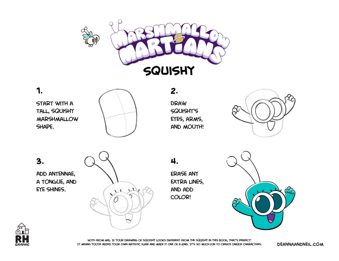 How to draw Squishy