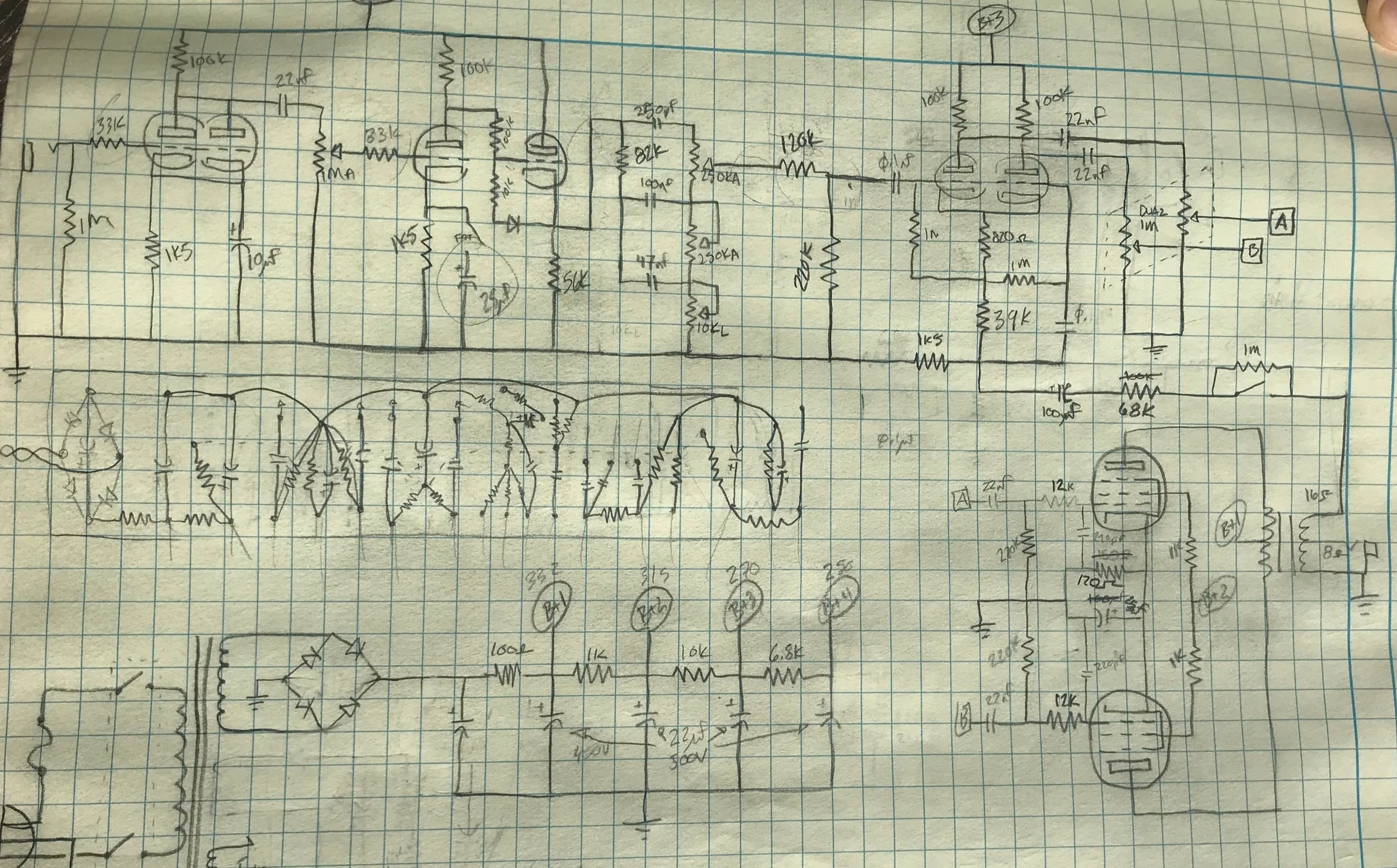 Here’s the working schematic, along with my initial board layout idea. Many adjustments occur through the process.