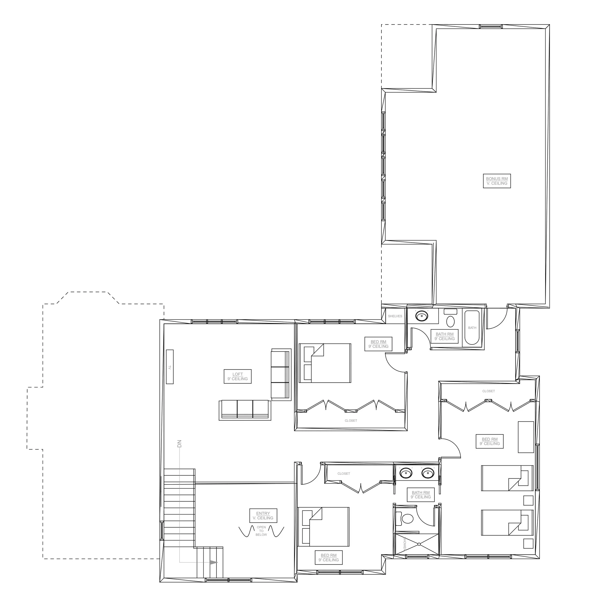 Second Floor Craftsman Farmhouse