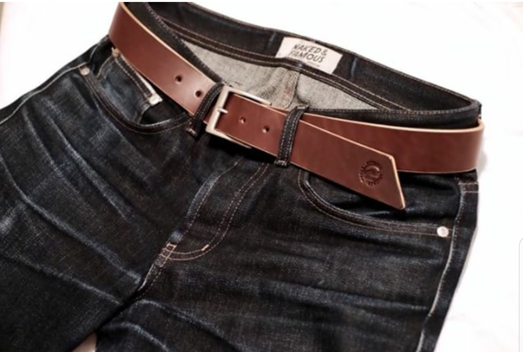 Marshall Belt - Walnut Bridle — English Leather Works