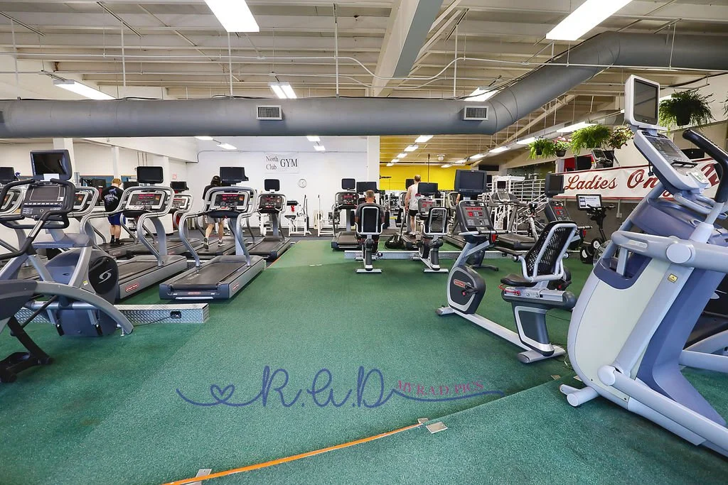 treadmills, stair steppers, bikes