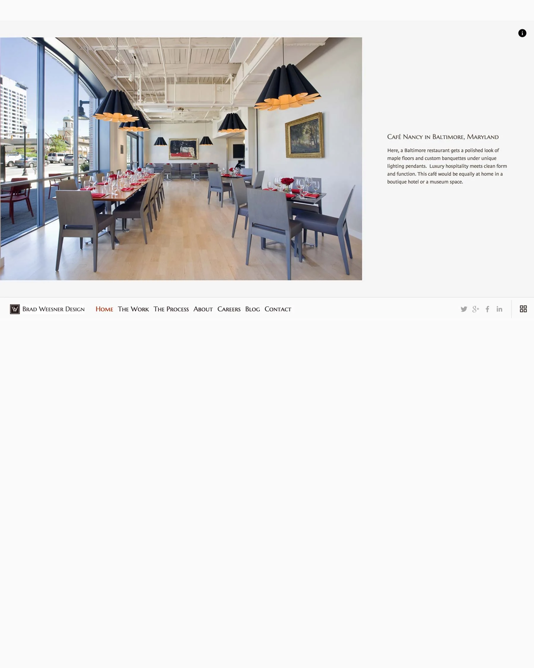 Squarespace site Design For Brad Weesner Design