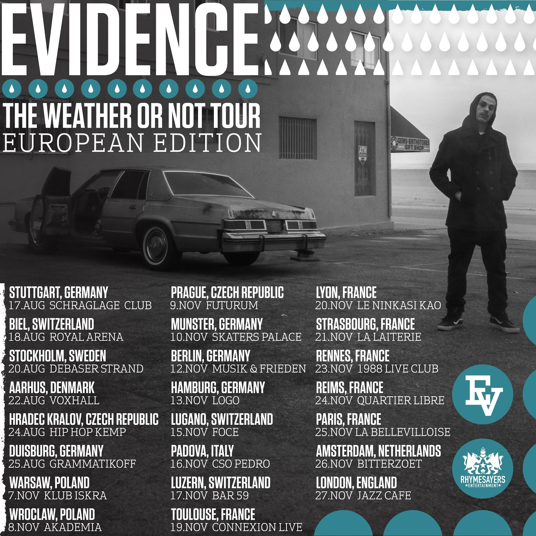 Evidence has dropped his electrifying new video 'The Factory' and announces new tour dates in Europe!