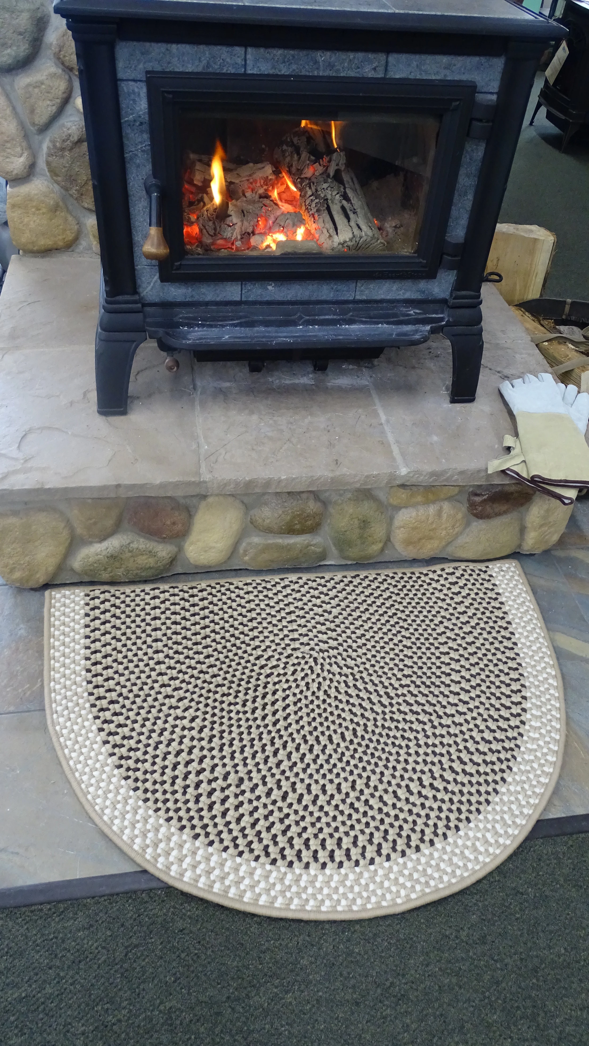 Sandstorm Tweed Pattern Braided Rug