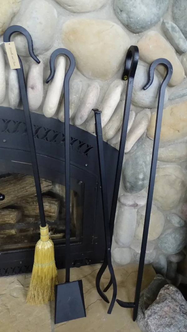 Black Wrought Iron Fire Poker
