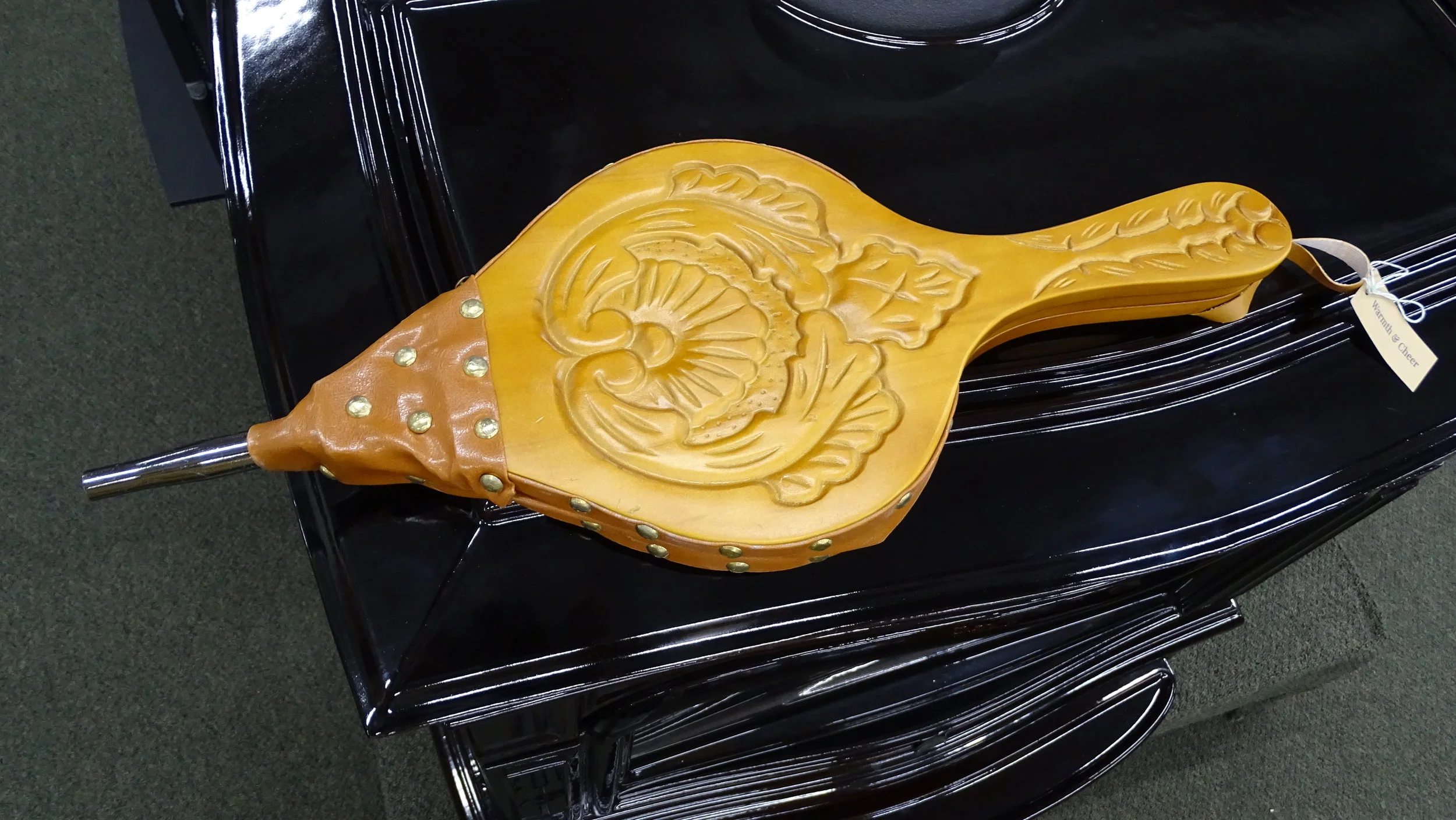 Hand Carved Hardwood Bellow