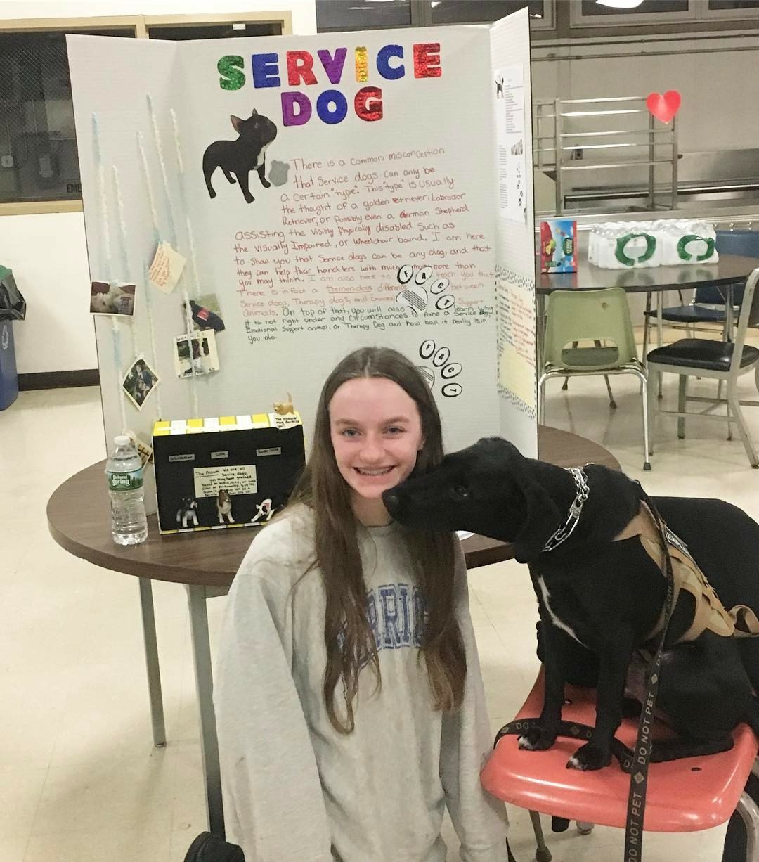 Kids for causes Sapper and his Veteran Dad were guests of Girl Scout Troop 1501 to educate the girls on what Service Dogs do for their Veterans. Thank you so much Charlotte and the rest of her troop for having us. Education helps both ends of the leash. 