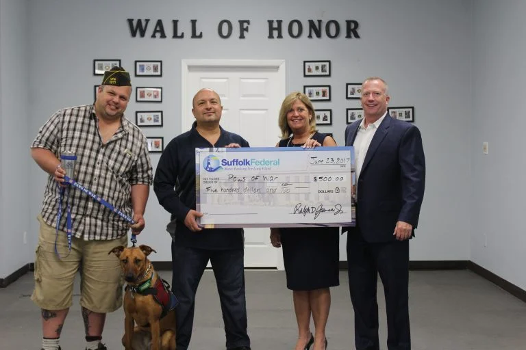 Suffolk Federal Commack Branch Supports Paws of War