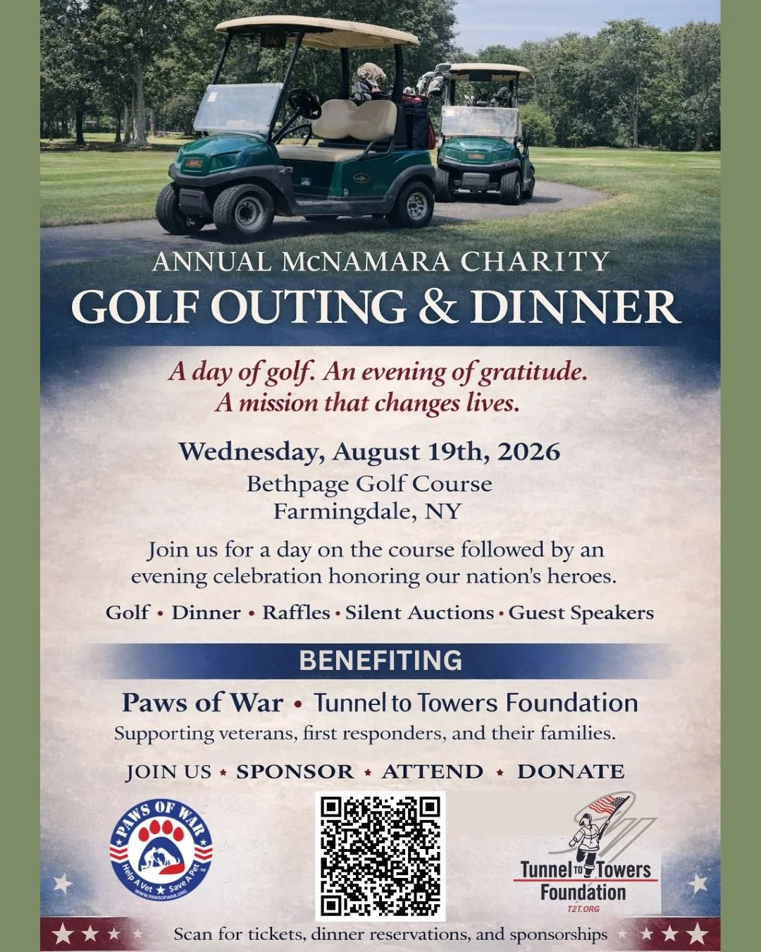 McNamara 2026 Golf Outing and Dinner