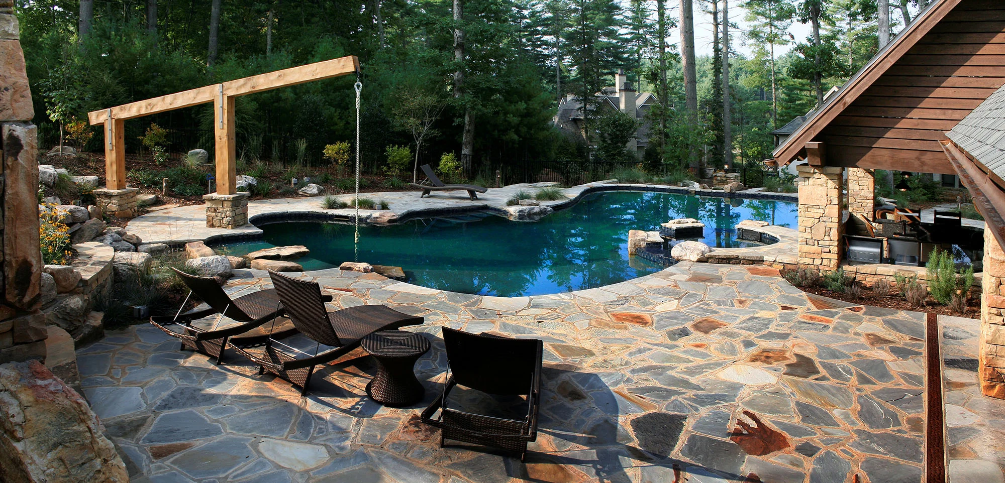 Rope Swing Pool Medallion Pool Company