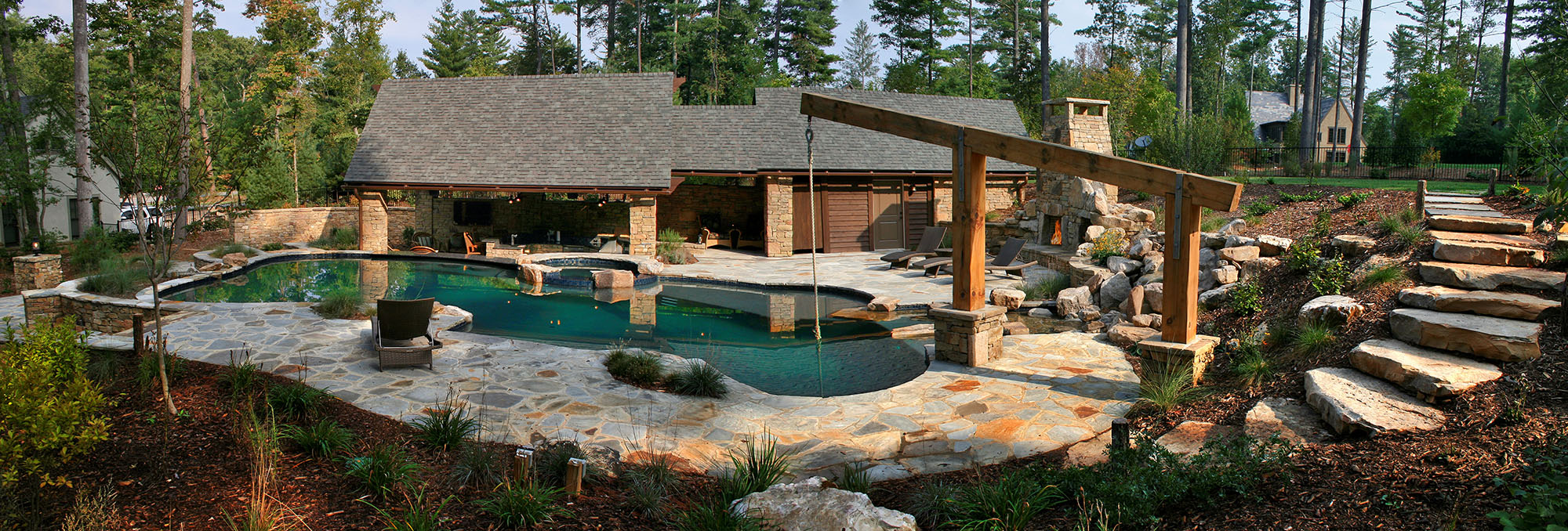 Rope Swing Pool Medallion Pool Company