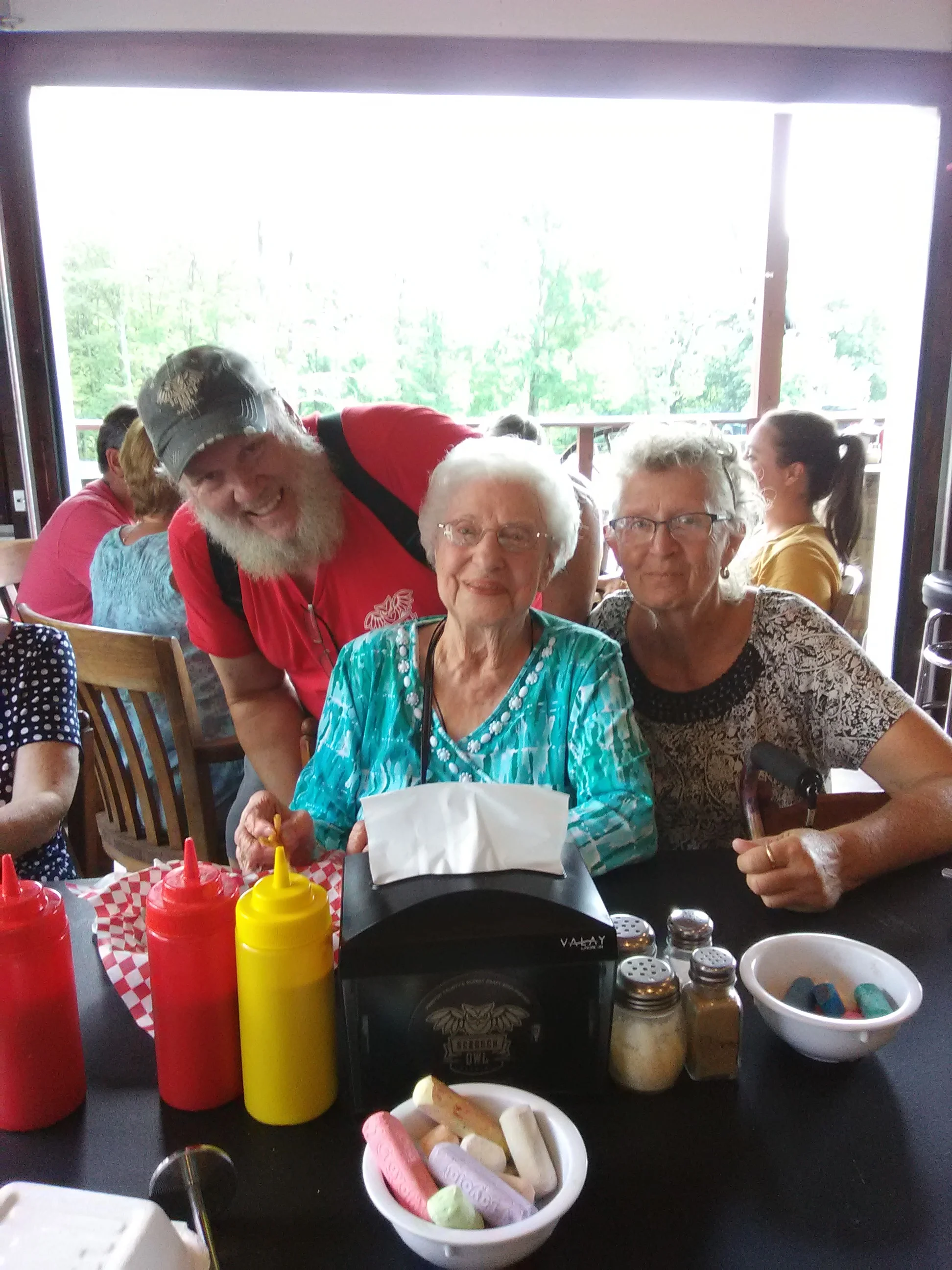 Ruby Armstrong celebrating 103 year birthday, 18 July 2019
