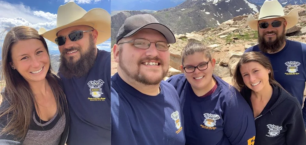 The highest flying screech owls at 14,260 ft!!!! Much love from Mt, Evans, Colorado and Katie Smalley, Adam Hoffman, Amy Moyers, and Cory Brenwalt.