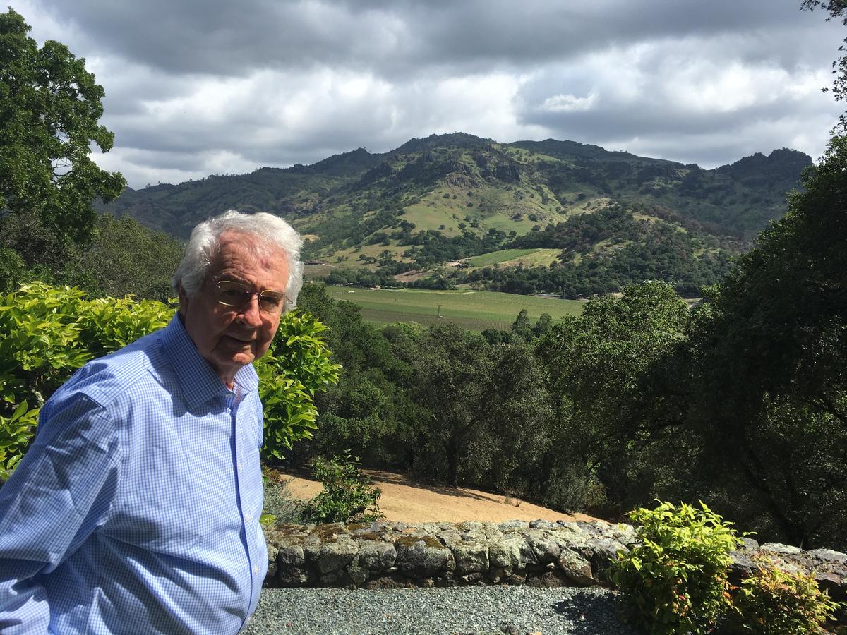 Measure C proponent Warren Winiarski stands in front of his vineyards at Stag's Leap Wine Cellars.CREDIT ANGELA JOHNSTON