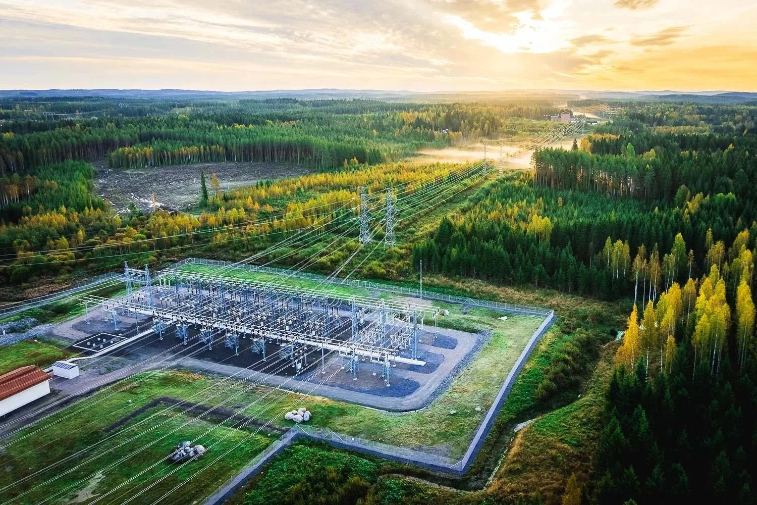 Ilmakuva teollisuuden infrastruktuurista