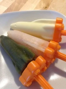 Home-made popsicles, healthy, no sugar