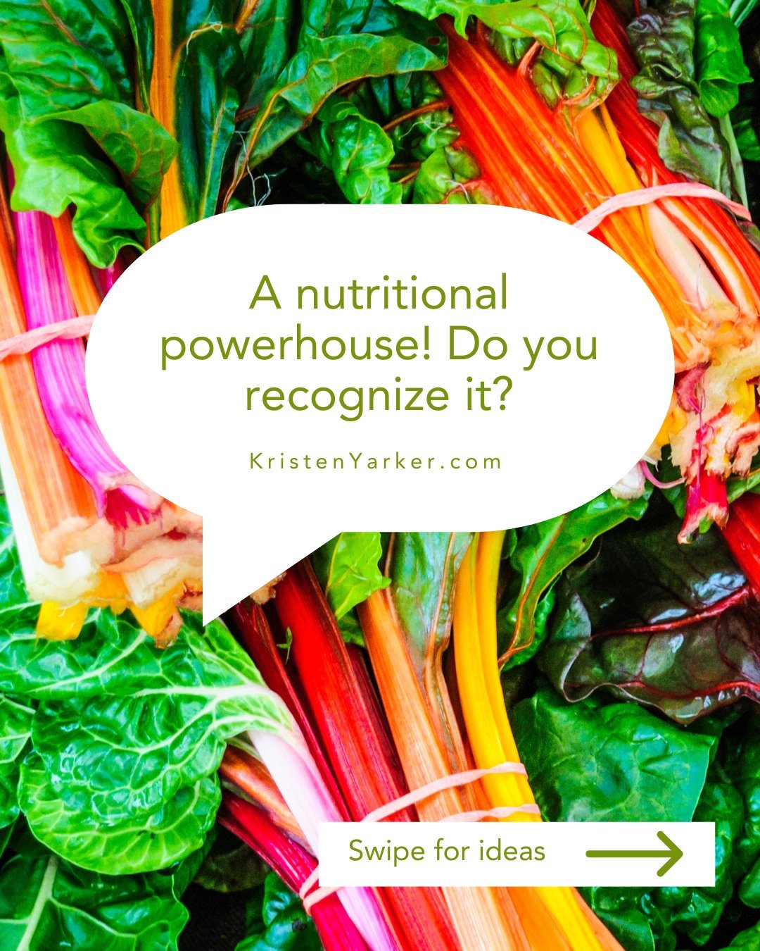 This leafy green doesn&rsquo;t just show up quietly &mdash; it arrives with vibrant stems in shades of ruby, gold, and sunset pink. 🌈🍃

Beneath those colourful stalks is a nutritional powerhouse loaded with bone-supporting vitamin K, magnesium, pot