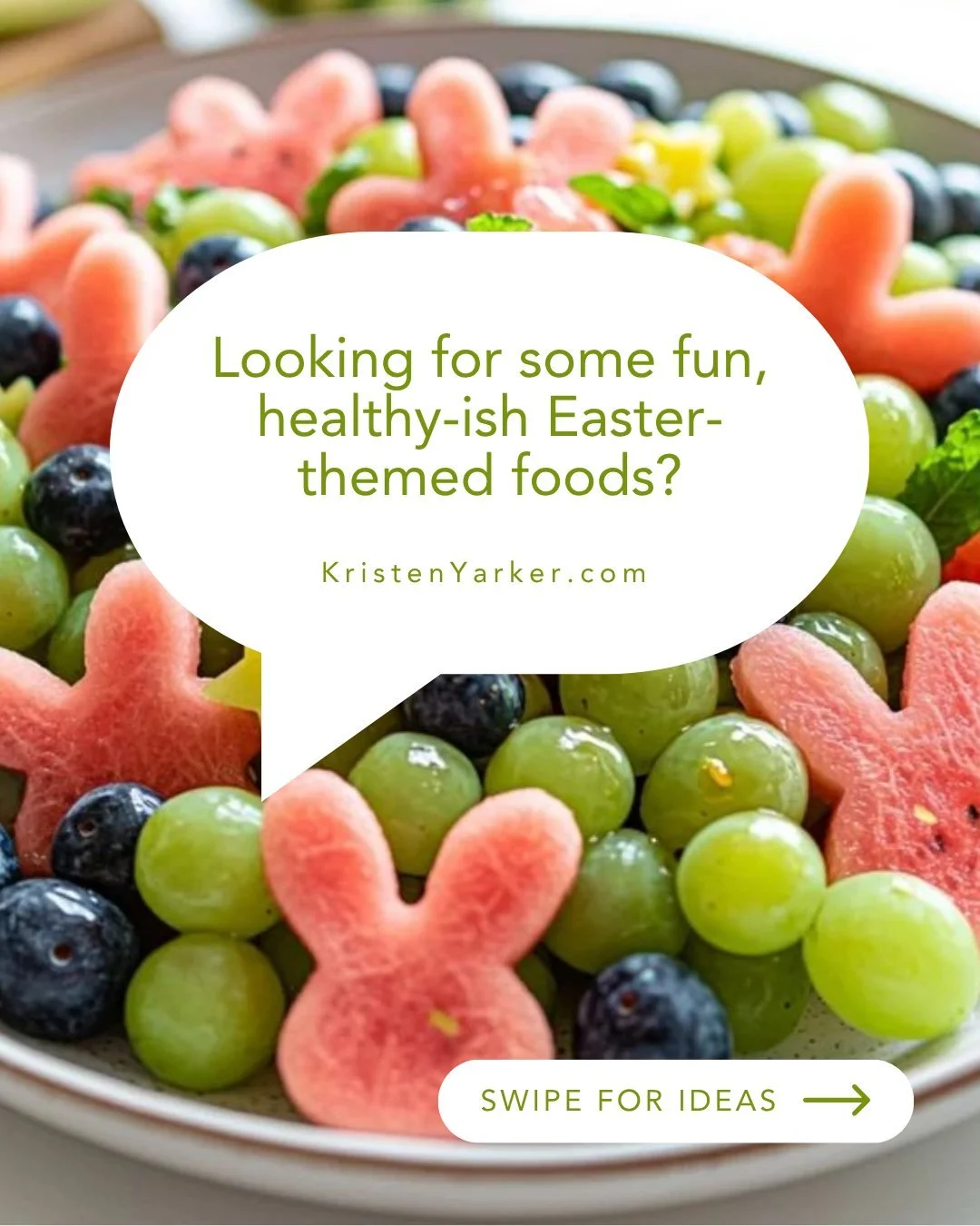 Easter is just around the corner 🐣🌷

Looking for some fun &mdash; but also healthy (or healthy~ish) &mdash; Easter-themed foods? Check out the ideas over on our Pinterest board.
 
You&rsquo;ll find:
 🌸 Simple ideas for busy days
 🍓 Creative ideas