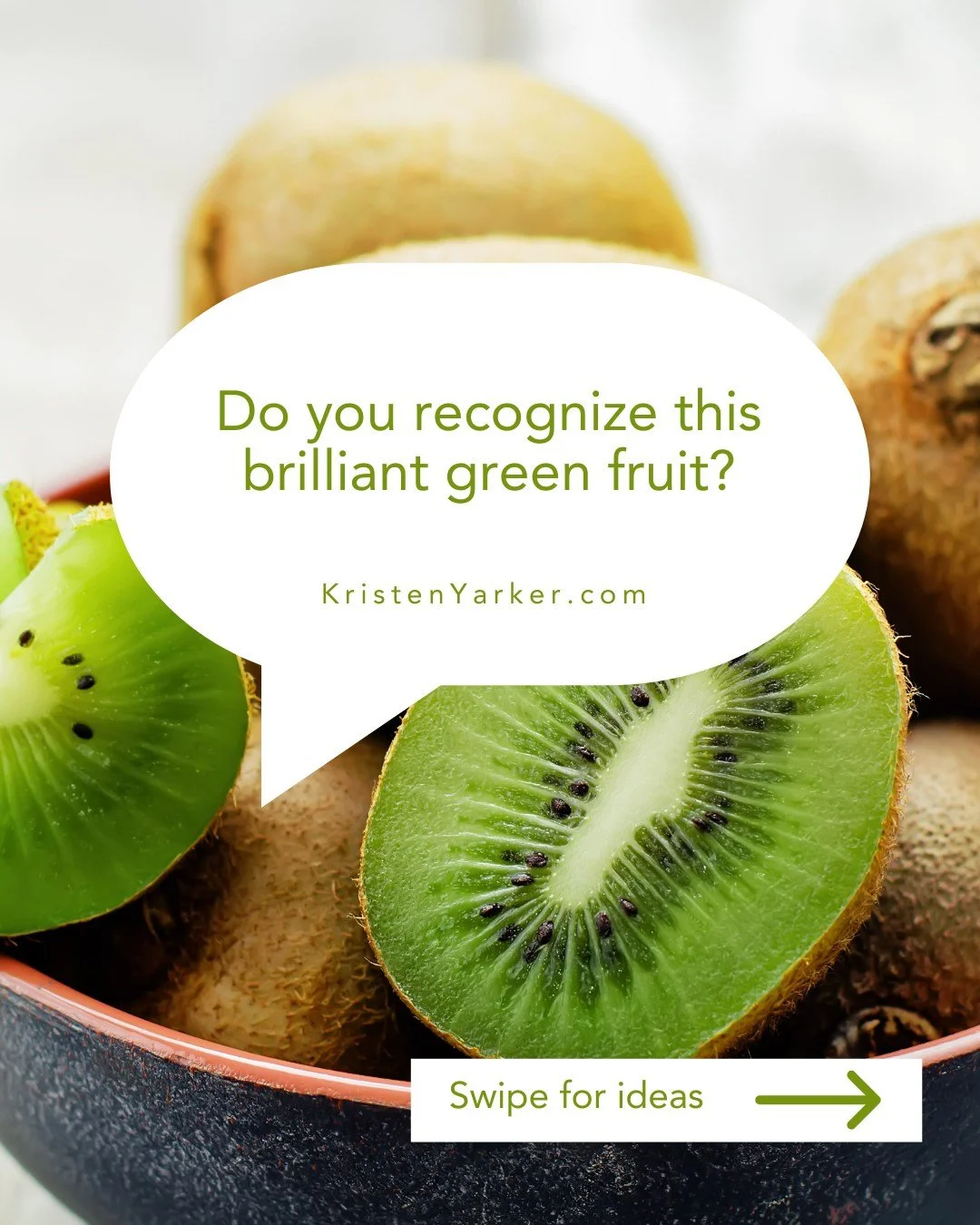 This fuzzy little fruit might look modest on the outside &mdash; but inside it reveals a brilliant green colour packed with nutrition. 🥝

It&rsquo;s especially rich in vitamin C (one small fruit can provide most of your daily needs!) along with fibr