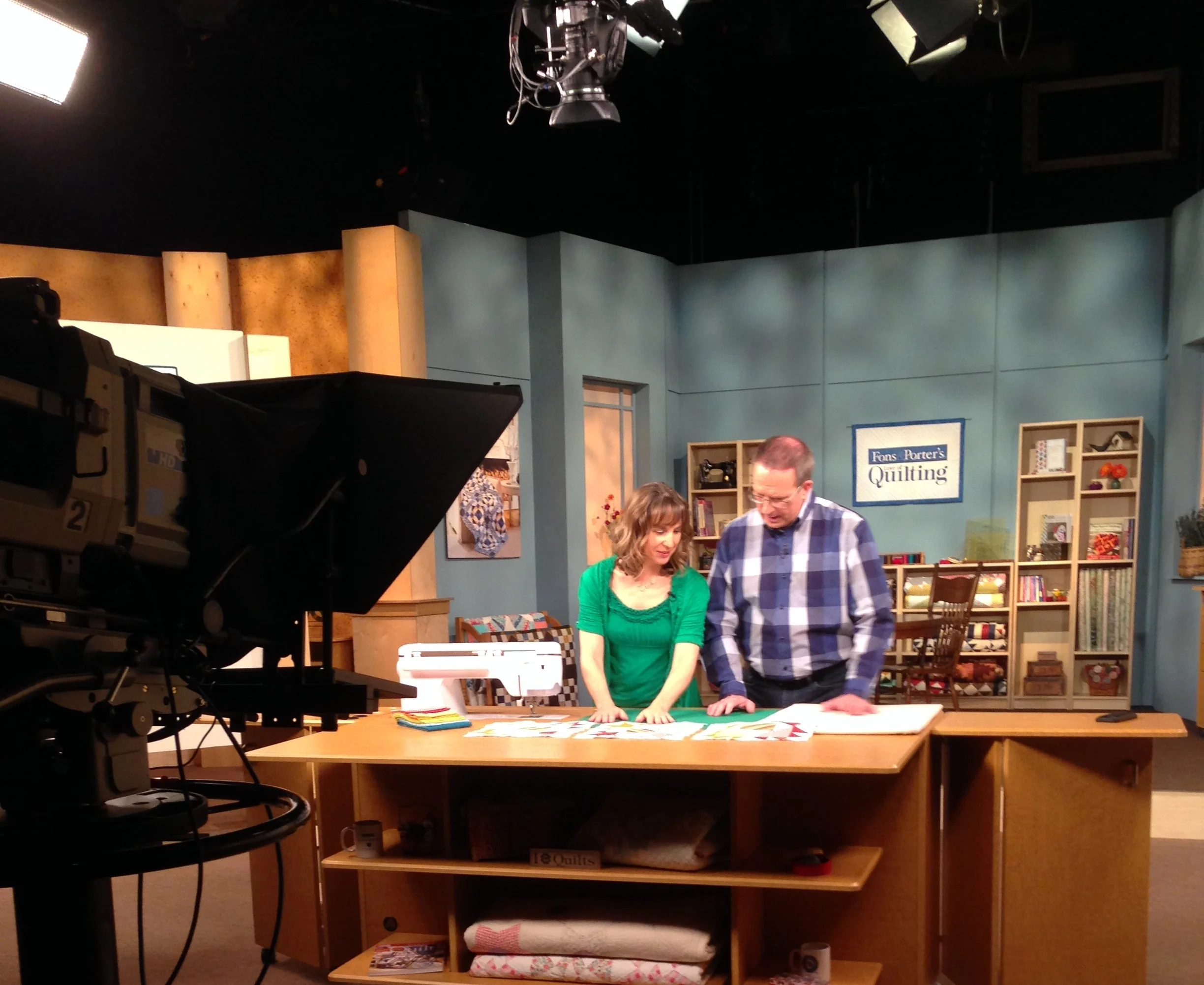 Fons & Porter TV Show Chany On set.jpg