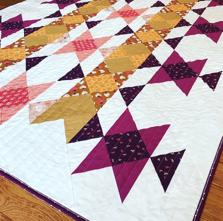Old Mohawk Quilt Pattern Half Square Triangle Beginner Pattern - Make 8 HSTs at a Time