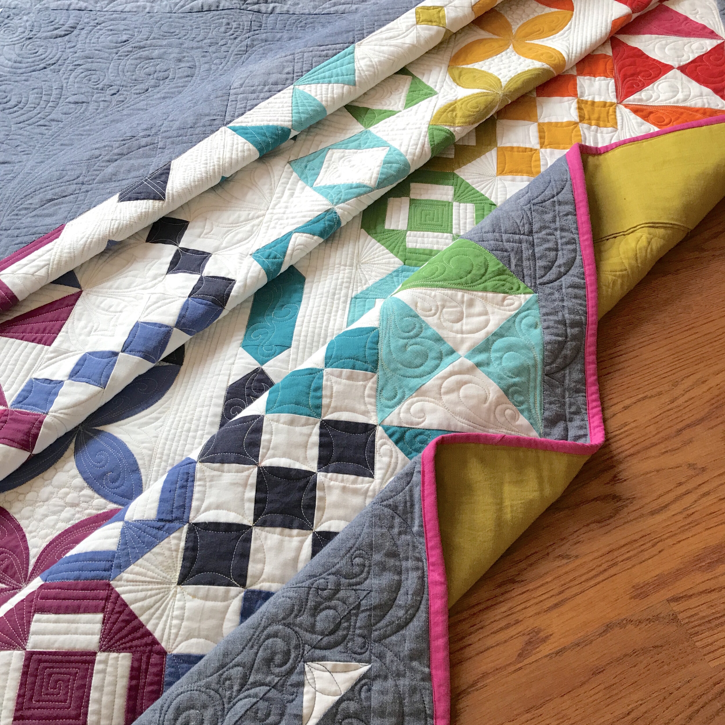 Conversation Sampler Block of the Month Quilt Pattern 2 by AnneMarie Chany Patterns