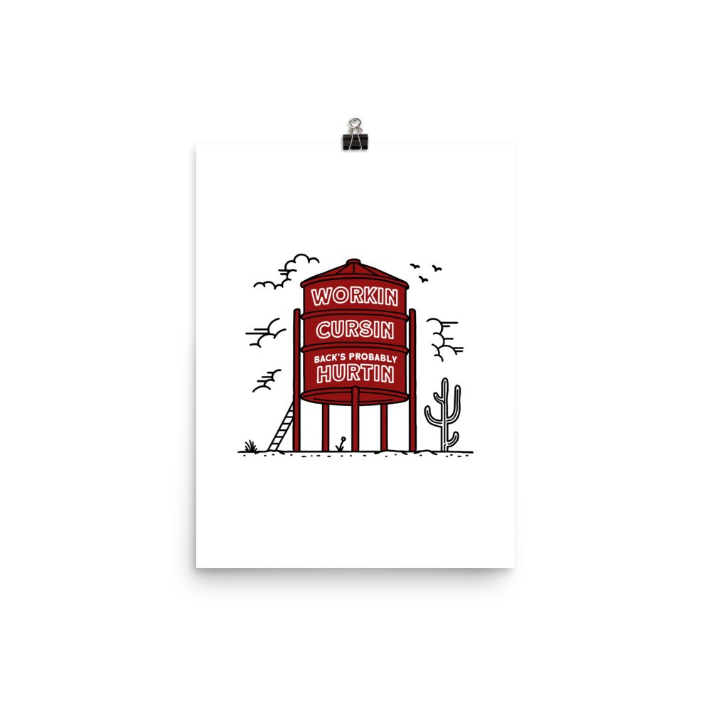 Water Tower Print