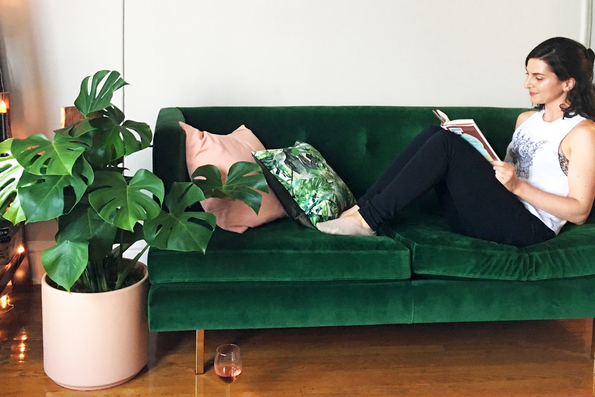 Monstera Deliciosa in Coral