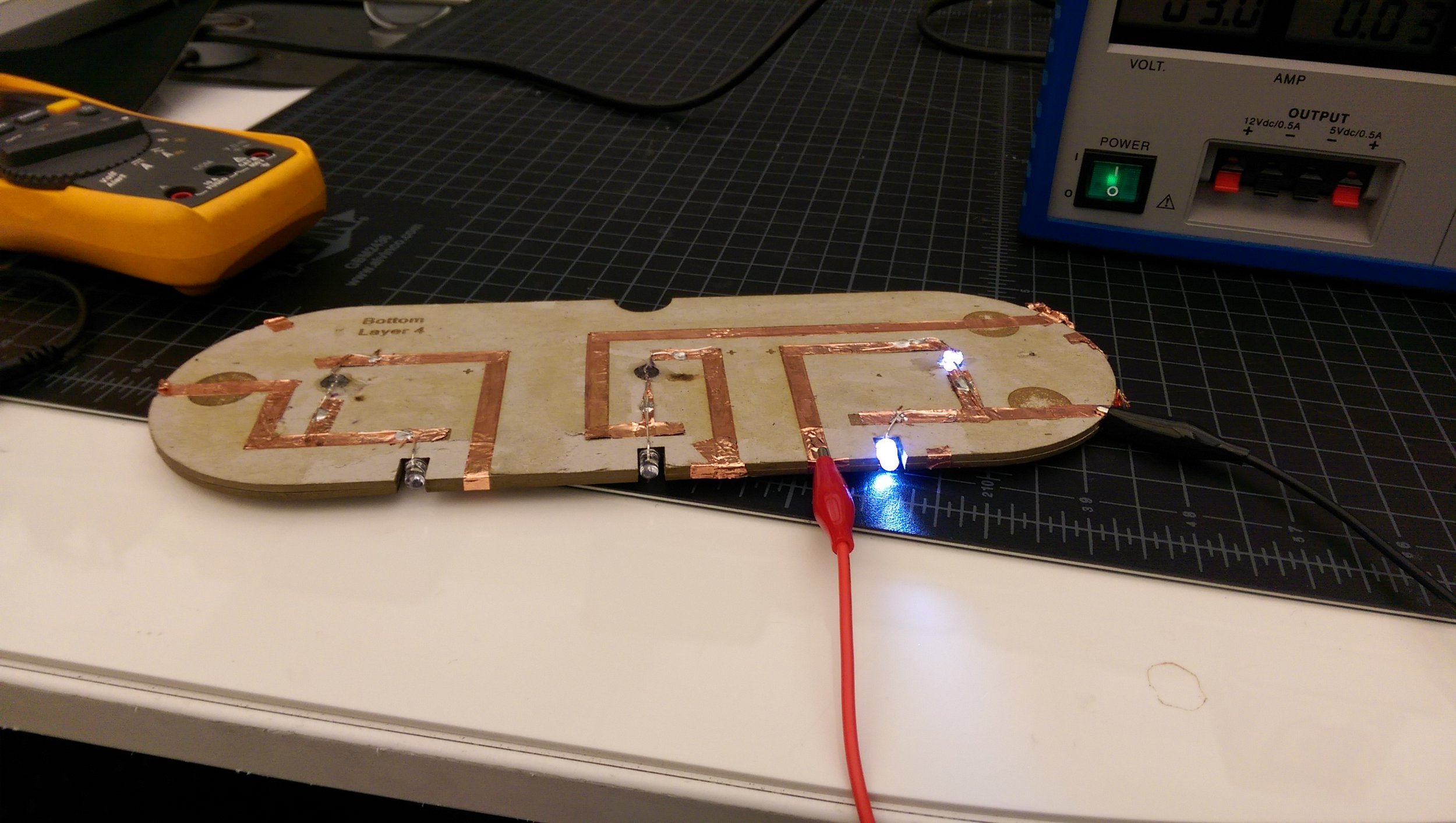 Proof of concept for the lighting mechanism.