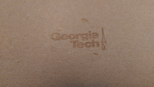 The application on book binder’s board was easy…