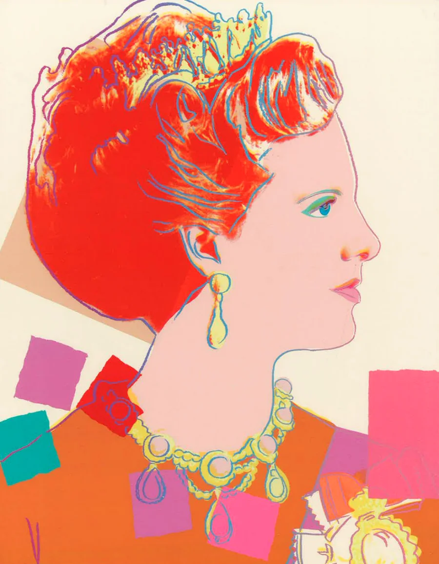 Warhol Queen Margrethe II (orange) 1985.jpg