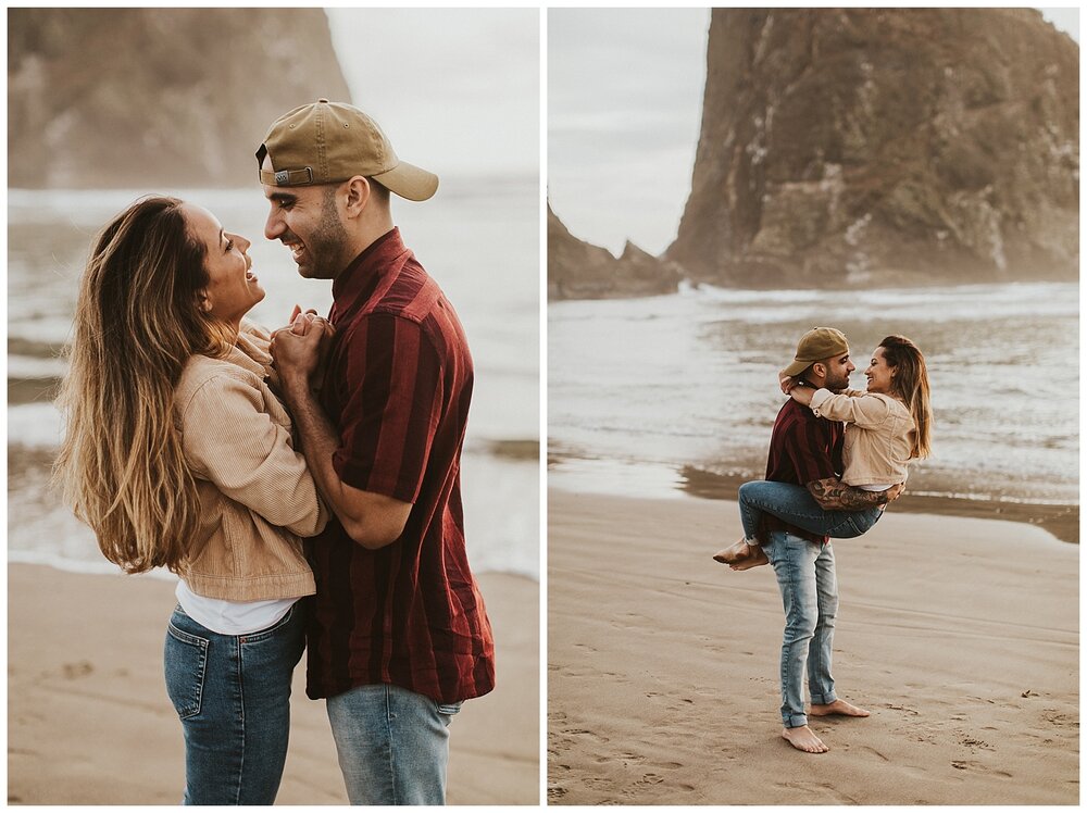 Cannon Beach Couples Photos