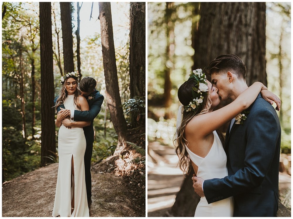 Portland Oregon Woodland Elopement